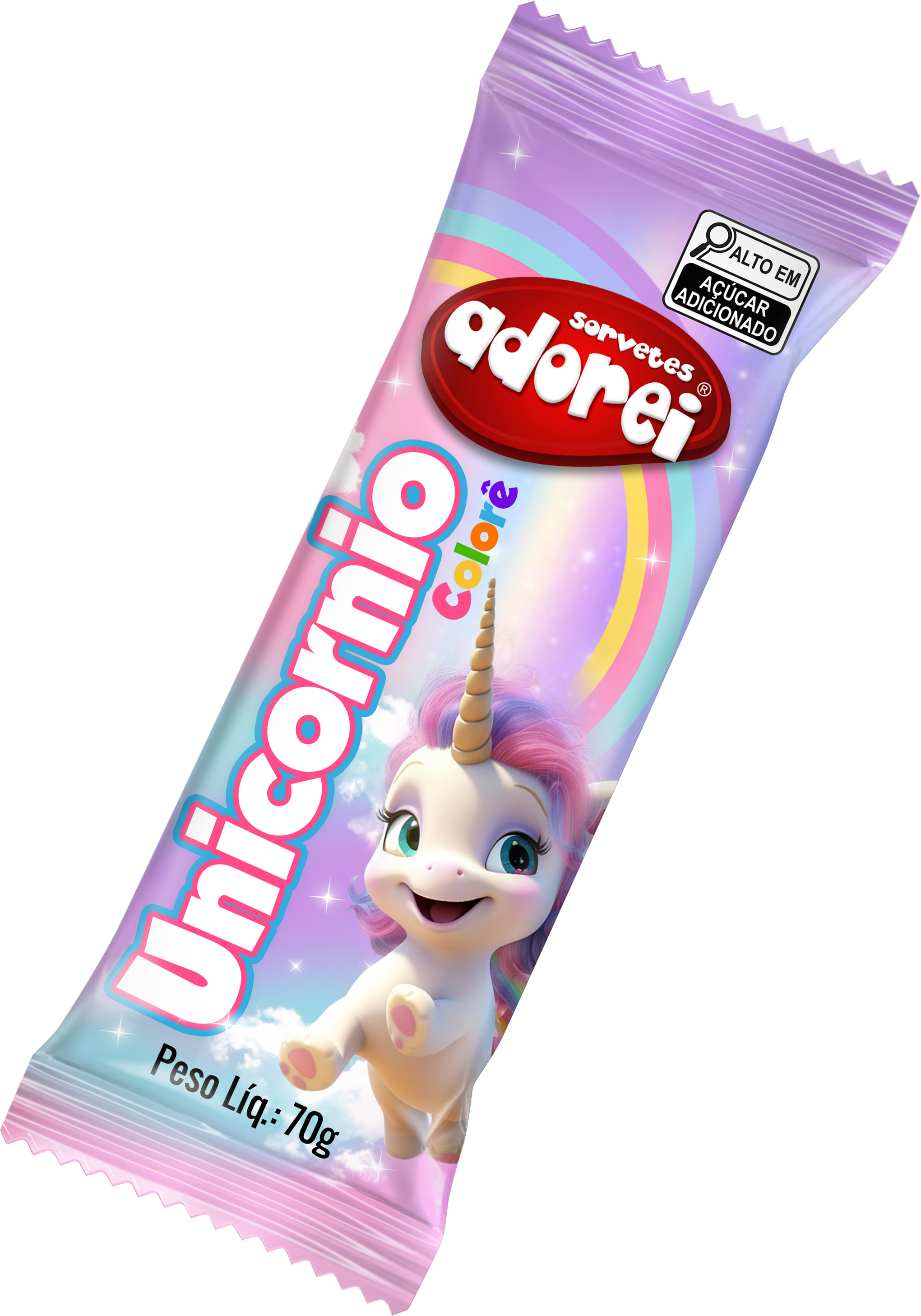 ADOREI SORVETES - PICOLE UNICORNIO- 1