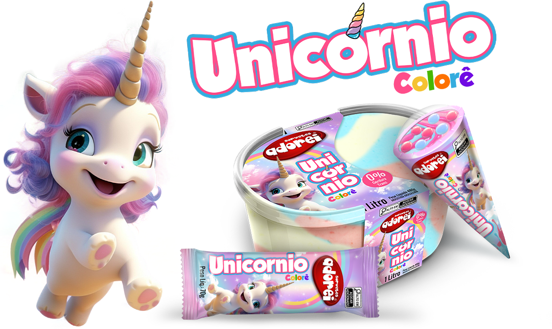ADOREI SORVETES- UNICORNIO DESKTOP IMAGEM